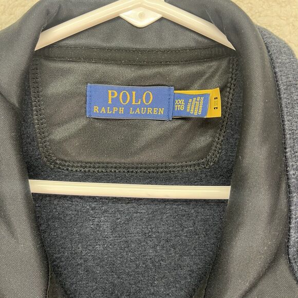 Polo Ralph Lauren Performance Jacket Mens Size XXL 2XL Navy Blue Fleece Red Pony - Picture 3 of 7